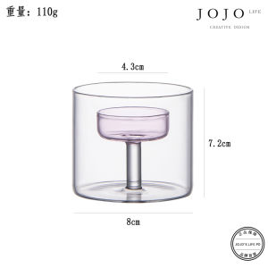 Modern Simplicity Glass Candle Cup Decorative Accessories Small Candlestick PD Stone Home Decoration Chinese Origin