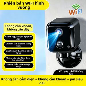 NEITOOH | Camera Giám Sát Không Dây Trong Nhà Ngoài Trời Không Cần Pin
