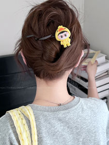 Cute Cartoon Doll Hair Clips Womens New 2025 One-Word Twisty Hair Accessories Sweet Style Fresh out Fashion Jewelry