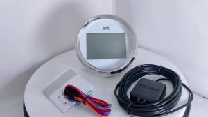 ELING 85mm Digital GPS Speedometer Odometer 0-999 Knots Km/h MPH with Red Backlight 9-32V for Boat Car Yacht Vessel Motorcycle