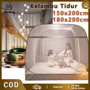 Kelambu Tidur 1.5mx2m/1.8mx2m Tirai Lipat / Kelambu Anti Nyamuk kelambu nyamuk ukuran jumbo [dikirim dari jakarta]