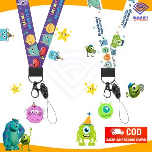 COD - TALI GANTUNGAN STRAP LEHER HP / ID CARD AKRILIK PANJANG KARAKTER LUCU TL06