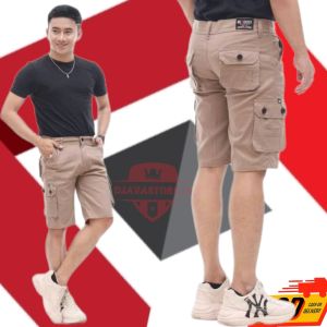Celana Pendek Cargo Kargo Pria Gunung Casual Bahan Melar Big Size Jumbo