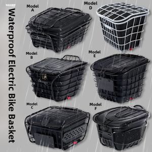 Waterproof Electric Bicycle Front Basket Inner Bag Hanging Storage Basket Electric Carriage Rainproof Storage Box for E-Bike