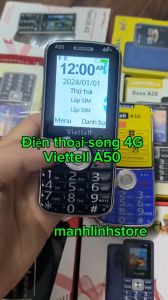 Điện Thoại Người Già Viettell A90 chuẩn Sóng 4G Đọc Số Loa To Pin Khủng