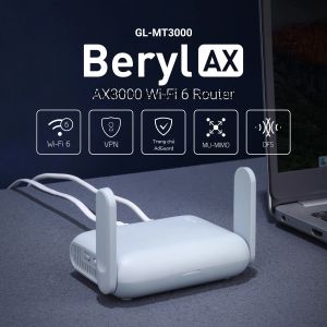 Bộ Định Tuyến Wi-Fi 6 Bỏ Túi GL.iNet Beryl AX MT3000 Băng Tần Kép Gigabit Bộ Định Tuyến Du Lịch Với Chức Năng Kiểm Soát Nội Dung An Ninh Mạng Cho Kết Nối Di Động Trên Xe RV