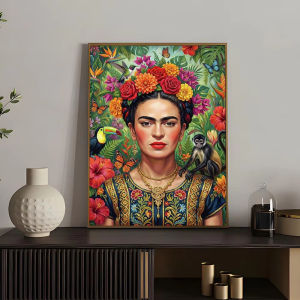 500/1000/1200/2000PCS Jigsaw Puzzle Frida Kahlo Iconic Self Portrait Art for Adults Great Weekend Relaxation and Frameless