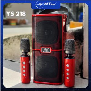 Loa karaoke mini YS 218 là dòng loa bluetooth karaoke hiện đại. Thiết kế được nhỏ gọn chức năng rất đa dạng và tương đối đầy đủ. Bạn có thể dùng để nghe nhạc làm loa trợ giảng hoặc hát karaoke giải trí khi cần thiết