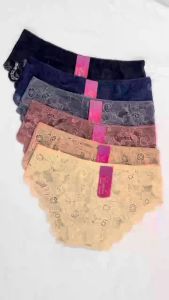 Esuna เอว 29-34” ใส่ได้ กางเกงในลูกไม้ทั้งหมดผู้หญิง ระบายอากาศได้ดี สไตล์เซ็กซี่ สวมใส่สบาย