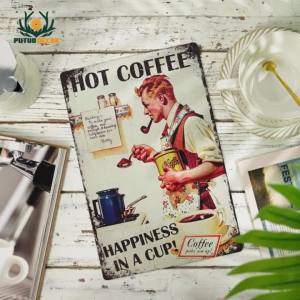 Putuo Decor  Inspirational Slogan Metal Tin Sign Vintage Wall Decoration for Home Living Room Bedroom 7.8 X 11.8 Inches