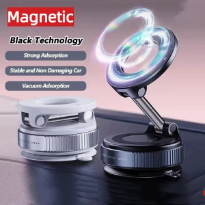 Magnetic Vacuum Phone Bracket 360°Adjustable Holder Strong Suction Cup Navigation Design Stand Holder For Car Universal 2026 New