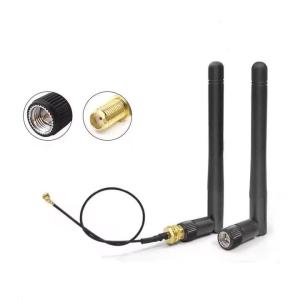 2 Ăng-ten Bluetooth ZigBee 3dBi 2.4GHz Với Đầu Nối U.FL I-P-E-X-1 Sang SMA 15cm Cho Mô-đun WiFi ESP8266 ESP32 Phân Cực Dọc