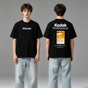 Kodak | Kodak Summer Fashion Label Print 100 Cot Men T Shirt Women Tee Boys Girls Top Adults Children Parent Child Cotton kid Tshirts