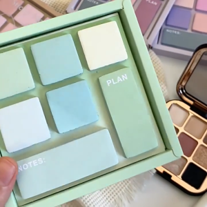 Satu Keluarga Sticky Note Bentuk Eyeshadow Mini A117 Memo Tempel Mini Macaron Catatan Kecil Lucu