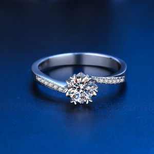 KAFANDENG | Authentic D Color Moissanite Diamond Ring 1ct