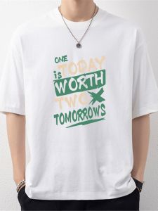 Áo Thun Cotton Nam Tay Ngắn Mùa Hè Dáng Rộng Thoải Mái Thường Ngày in Họa Tiết Thời Trang Hợp Thời Trang Phong Cách Mỹ