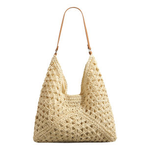 URCDN RDALVO | Woven Straw Hollow Tote Bag Multiwear