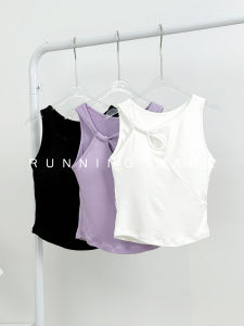 2025 New Design Hollow out Yoga Vest Womens Fitness Running Sports Bra with Chest Pad Shoulder Strap Gymnastics Underwear