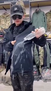 Áo Khoác Lính Đôi Nam Nữ Chống Nước Cao Cấp - Áo Gió 3 Lớp Phong Cách Lính - Mã AK268