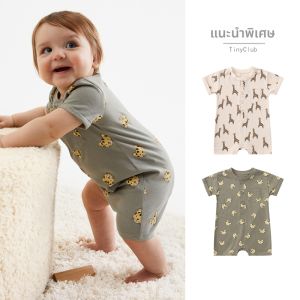 tinyclvb | Bodysuit Hè Cho Bé In Hình Thú Nhỏ Nút Trước