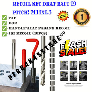 Recoil M14x1.5 Repairt Drat Baut 19 Kunci 19 Alat Reparit Drat Slek Dol Aus