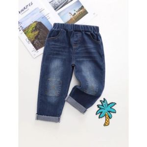 Celana panjang jeans model wisker  1-4th