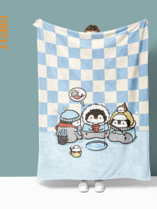 Khăn Choàng Lông Nhung Penguin Hoạt Hình Cho Văn Phòng Nướng Trưa Máy Lạnh Mùa Đông Mùa Hè Mùa Xuân Mùa Thu Đa Năng