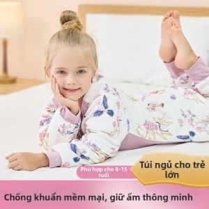Túi Ngủ Bốn Mùa Toàn Cotton Điều Hòa Nhiệt Chống Kích