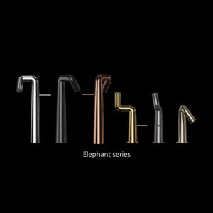 360 Degree Rotation Brass High Vessel Sink Faucet Tall Single Lever Vanity Tap Bathroom Mixer Basin Faucet With Elephant Design-AIM