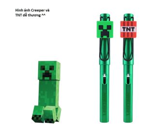 Bút máy Minecraft creeper chính hãng Mojang