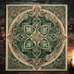 VIKAMA Celtic Art Design Tarot Wallpaper Altar Cloth Divination Prophecy Cards Game Party Supplies Home Decoration