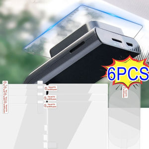 6ชิ้นสติกเกอร์ติดกระจกรถยนต์ไร้รอยต่อโปร่งใสฟิล์มติดสติกเกอร์กระจกหน้ารถสติกเกอร์ติดกระจกอุณหภูมิสูง