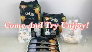 Unijoy Baby Newborn Diaper Lampin Kanak (S 44 Pieces / M 38 Pieces / L 32 Pieces / XL 28 Pieces / XXL 24 Pieces) Diaper Tape (4 Packs)