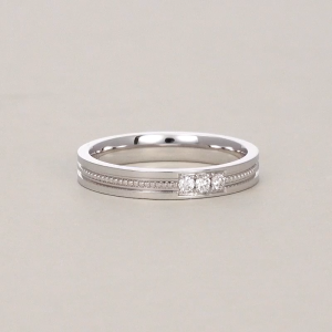 Chow Sang Sang 周生生 950 Platinum PROMESSA Majesty Diamond Ring for Women (Size: 11 Diameter 15.9mm) 92381R