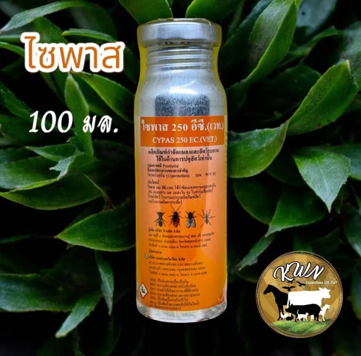 ไซพาส 250 EC 100 มล. กำจัดยุง เพลี้ย แมลงวัน