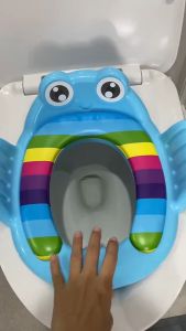 ที่รองนั่งชักโครกเด็ก ฝารองชักโครกแบบเบาะนุ่ม ที่รองชักโครกเด็ก ฝาชักโครกเด็ก ที่รองนั่งชักโครกเด็ก ฝารองนั่งชักโครกเ