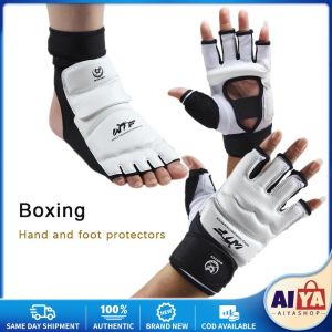 ★Same Day Shipping★ Taekwondo Karate Sparring Set Gloves Hand Foot Protector Men Women Kids Sparring Gear Martial Arts Punch Bag Training Boxing