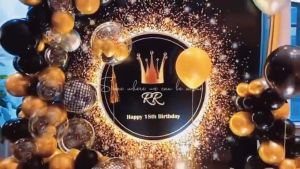 123pcs Black Gold Balloons Arch kit with Balloon Tape Wedding Birthday House Moving Events Birthday Party Kids Baby Shower Party Decoration