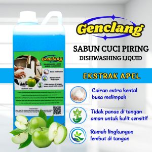 GENCLANG Sabun Cuci Piring Dishwashing Liquid ekstrak Apel 1000ml