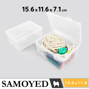 Tempat / Kotak Plastik PP Penyimpanan Serba Guna / Plastic Storage Box 15.6 x 11.6 x 7.1 / 156 x 116 x 71 cm Samoyed BX-SW-15611671 (Aksesoris / Pernak-Pernik / Kosmetik / Alat Tulis / Perlengkapan / Peralatan Seni / Jahit)
