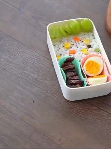 3Pcs Silicone Bento Box Dividers And Cup Liners Soft Food Storage Easy Clean Onigiri Accessories Reusable Lunch Box