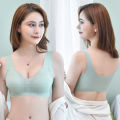 Áo Ngực Thể Thao Bằng Cao Su Thái Lan Kiểu Vest Dành Cho Nữ Không Có Dây Không Có Đường May Áo Ngực Ngủ Chống Chảy Xệ Giảm Mỡ Ngực Bên Hông Đồ Lót Năng Động. 
