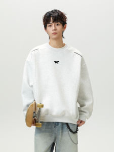 WUKONGYOUHUO | Trendy Casual Logo Printed Round-Neck Sweater