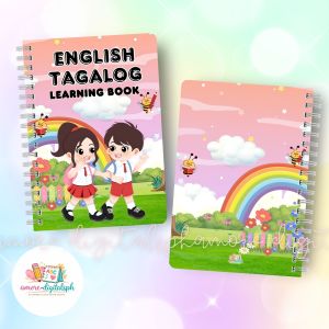 English-Tagalog Learning Book - Spiral-bound - Illustrated - Childrens - Bilingual - Educational