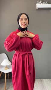 Mybamus x Gilda Priyadi (Free Belt) Midi Dress - Tunik Oversize Wanita