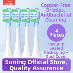 Cu-Free Electric Toothbrush Heads Compatible with Xiaomi Mi Home Luffa pro Mes610 Replacement Toothbrush Heads for Oral Care