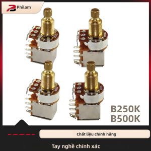 2 Chiếc A250/B250/A500/B500 Đàn Guitar Kéo Đẩy Chiết Áp Âm Thanh Côn Dài Đồng Chia Trục Kim Loại Nhựa Phụ Kiện Guitar