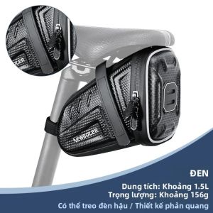 NEWBOLER Túi Yên Xe Đạp Chống Thấm Nước 1.5L/2.5L MTB Xe Đạp Đường Bộ Túi Đựng Dụng Cụ Có Sọc Phản Quang Phụ Kiện Xe Đạp