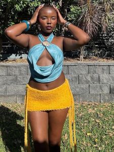 Váy Bó Sát Cạp Cao Dệt Kim Ôm Sát Hông Váy Ngắn Mùa Hè PVC PU Váy Ôm Sát Lưng Váy Ngắn Mùa Hè Váy Ngắn Mùa Hè