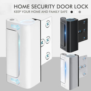 New Home Security Door Lock Aluminum Alloy Anti-theft Door Lock Childproof Door Reinforcement Lock with 3 Inch Stop